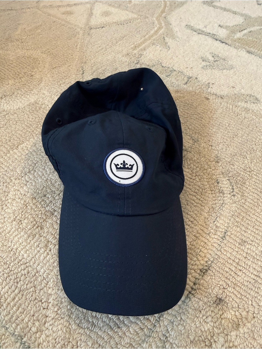 Peter Millar Men’s Navy Baseball Cap with Crown Patch